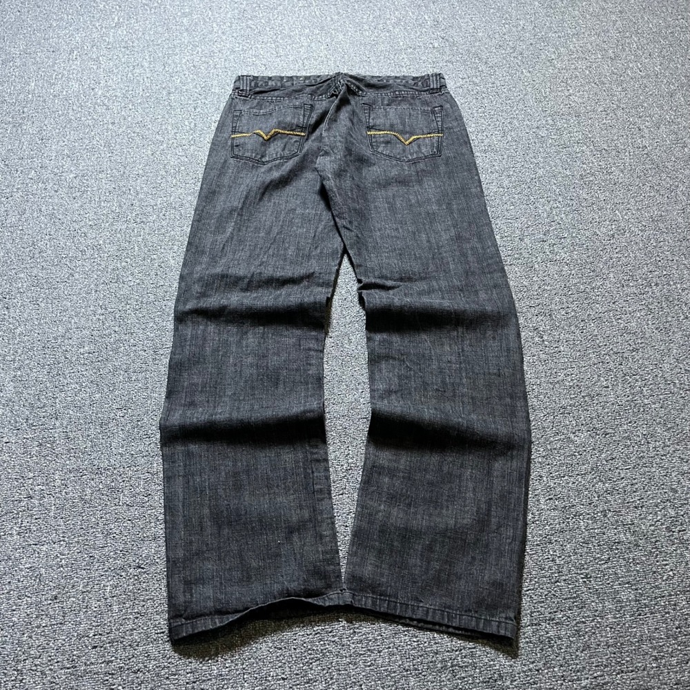 Vintage Guess Jeans 31 Dark Gray Black Denim Baggy Skater Y2K